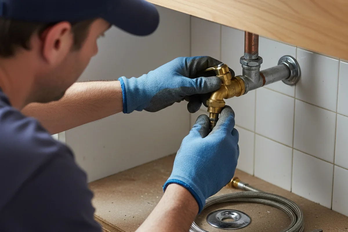 Shutoff valve and fitting work during Faucet and Fixture Repair in Horseshoe Bend